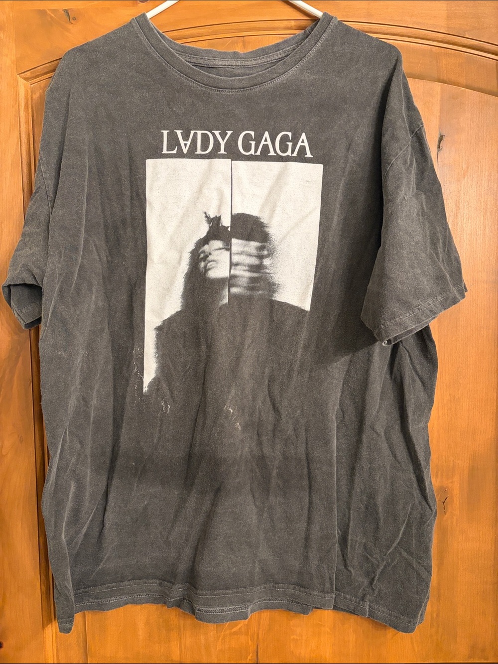 Graphic Tee - Black Washed Short Sleeve Shirt